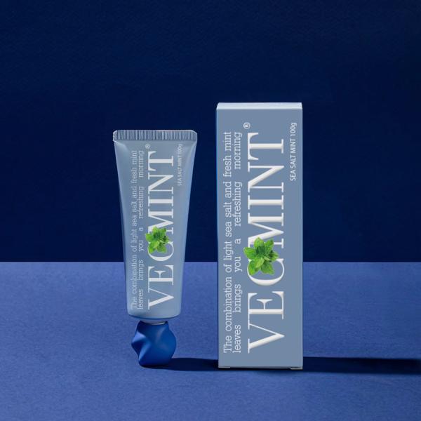 VECMINT Sea Salt & Fresh Mint Toothpaste - Leaves Your Mouth Refreshed 100g