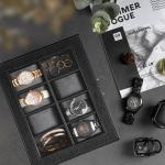 Automatic Double Watch Winder with 8 Extra Storage Box, Double Automatic Watch