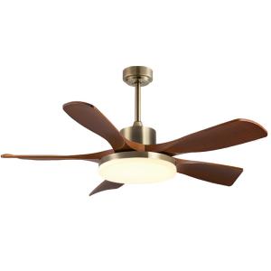 Quality Best Seller 56-Inch Modern Ceiling Fan Light Black/White ABS Blades Remote Control Iron Lamp Body Wholesale for Living Room wholesale