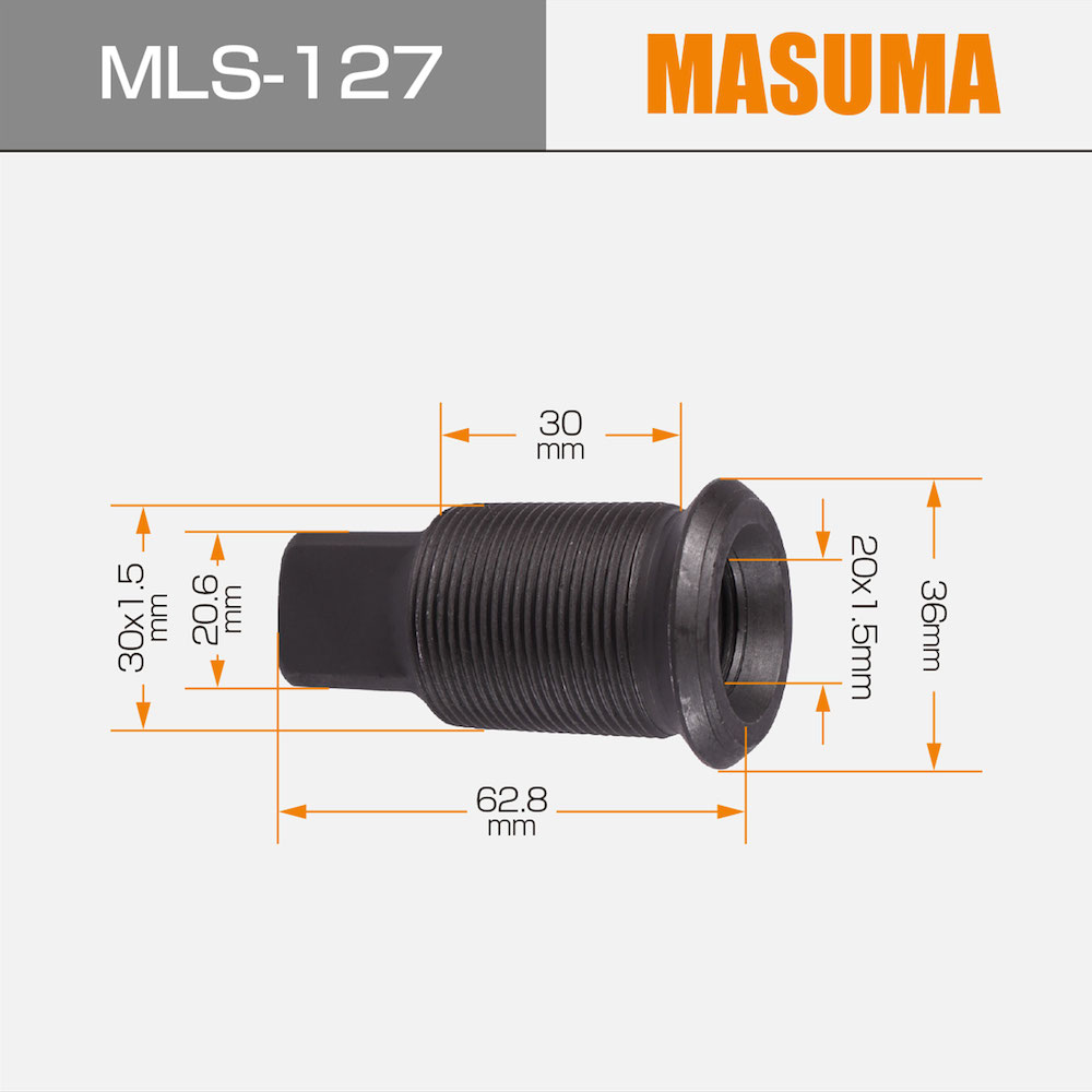 ZINC Finish MLS-127 MASUMA Adjust Bolt for FUSO CANTER MC806006 FE85D.4M50.COM.RAIL.RUS