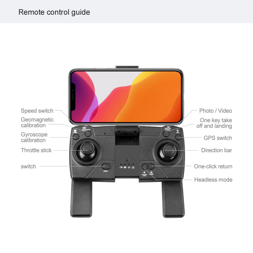 S176 RC Drone with Camera 4K Drone Dual Camera RC Drone WiFi FPV Gesture Photo/Video Optical Flow Positioning Headless