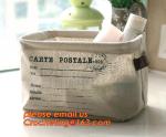 Wholesale Foldable waterproof jute dirty clothes basket/folding laundry basket