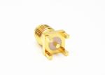 50Ω Straight Female Edge PCB Mount SMA RF Connector