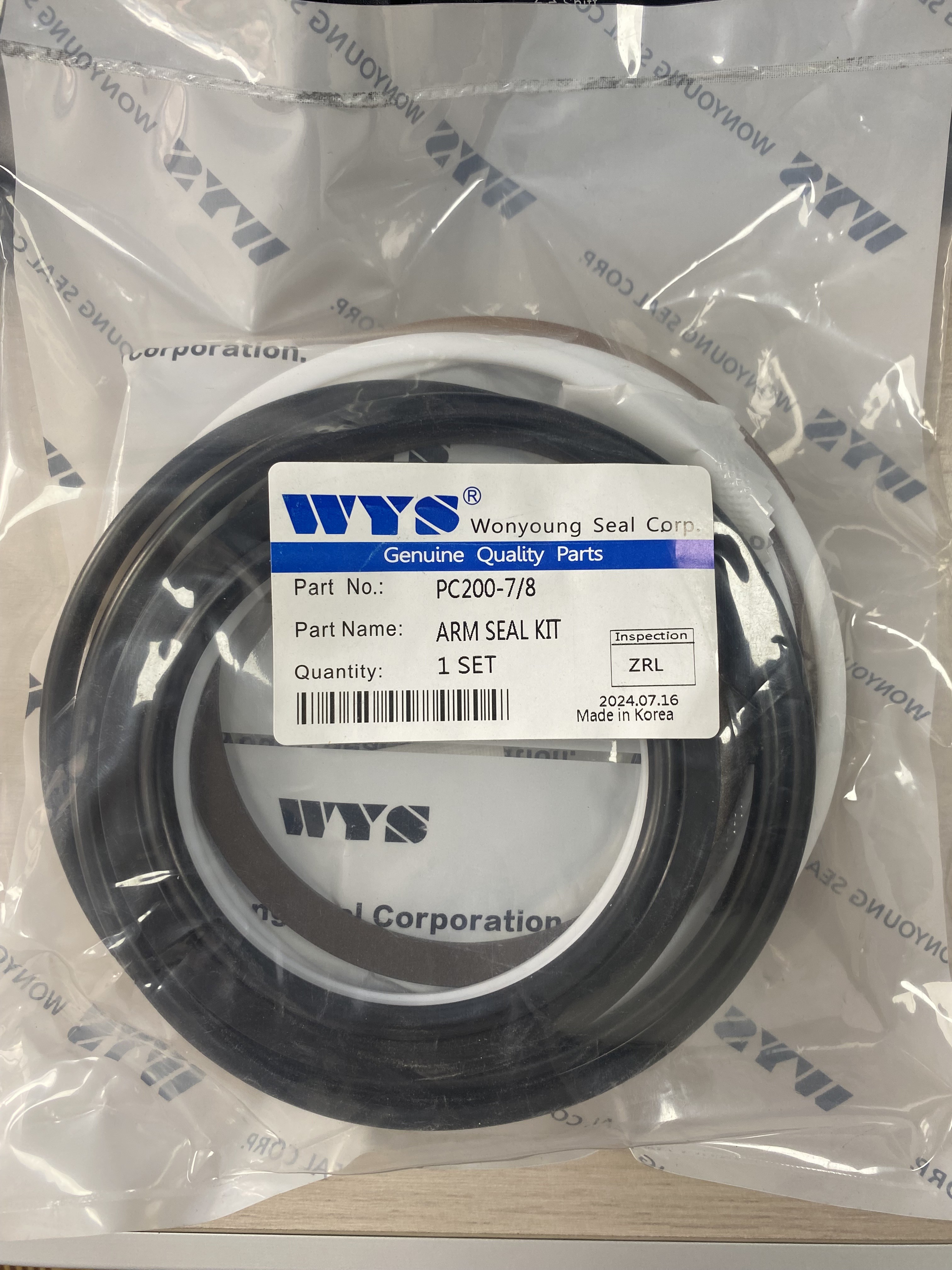Wonyoung Hydraulic Oil Seal Corp Genuine Quality Partg SPGA 120 PISTON SEAL RU+NY 8 EA HN
