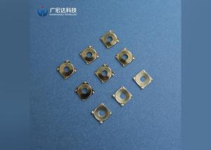Quality Stainless Steel SUS301 Tactile Metal Domes , 4 Leg Cross Click Domes With Hole wholesale
