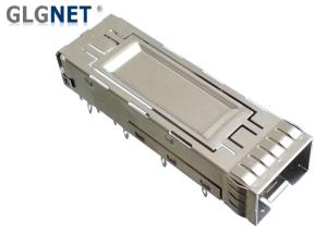 Quality One Piece Copper Alloy SFP+ Cage Connector 3.05 mm Press Fit Mount Type wholesale