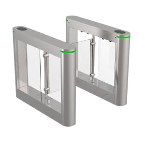 Quality Automatic Glass Swing Turnstile gate 600mm Intelligent Entrance Guard wholesale