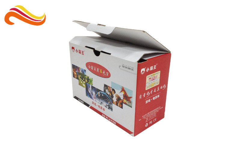 Custom Printed Corrugated Paper Box ,Cosmetic Packaging Mailer Box Red color