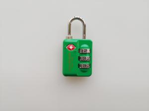 Quality Green TSA Combination Padlock TSA 21009 64.9g With Logo Printed BSCI Certified wholesale