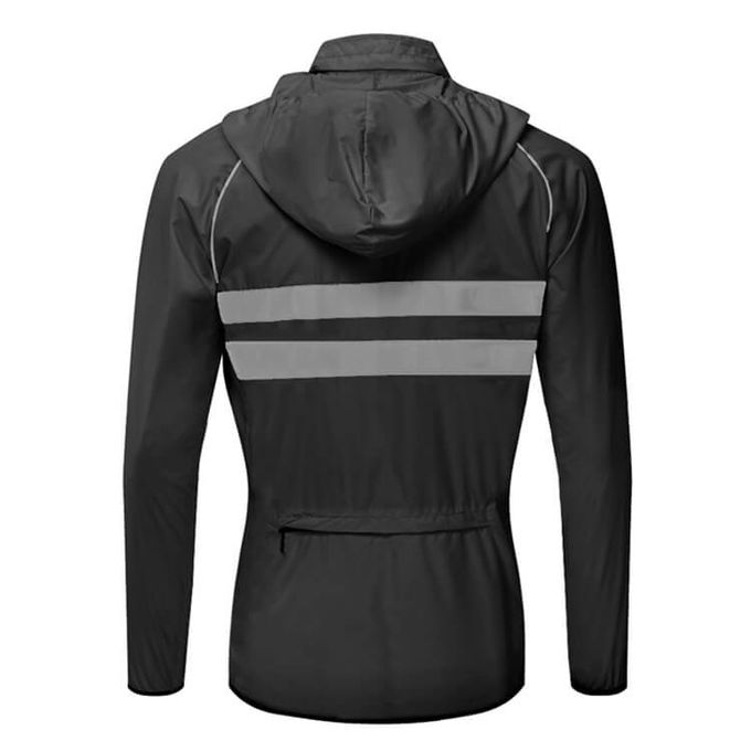 Reflective Windbreaker Style Jacket , Multi Pocket Jacket Breathable Skin Apparel