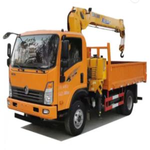 Quality SINOTRUK HOWO 4*2 6 Tires 8 Ton Truck Mounted Crane Light Cargo Truck with Hydraulic Manipulator Folding Boom Crane wholesale