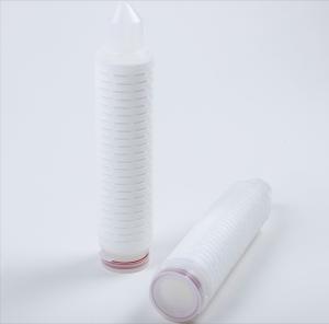 Quality 10&quot; 1.5μM Pharmaceutical Filter Cartridge Glass Fiber Pleated Filter Cartridge wholesale
