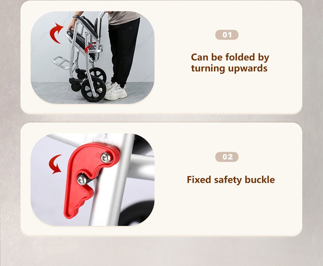Folding Commode Shower Chair with Bedpan/Home Careor Health Care Toilet Commode Chair/Wheelchair