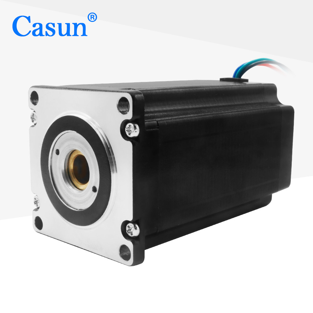 DC Linear NEMA 23 Hollow Shaft Stepper Motor 100mm Body 4.5A Nc Machine