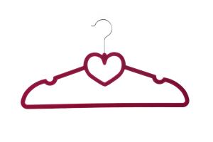 Quality 16.2x8.6x0.2&quot; Women Anti Slip Slim Velvet Coat Hangers wholesale