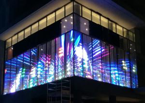 Quality Full Color Transparent Indoor LED Video Wall High Brightness 1920hz For Advertising wholesale