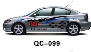 Quality Non-reflective Car Body Sticker QC-099E / PVC Car Decoration wholesale