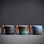 Hand Painted Japanese Espresso Cup 70ml Capacity for Modern Vintage Porcelain