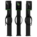 Home Commercial Black Column Electric Vehicle Charger Type 2 7kw 11KW 22kw