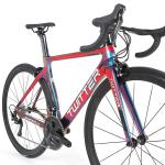 Durable Carbon Fiber Road Bike , Sports Racing Bicycle Reflective Decals Fork