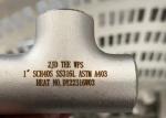 Chemical Oil Stainless Steel Pipe Fittings SCH10S SCH40S SCH80S