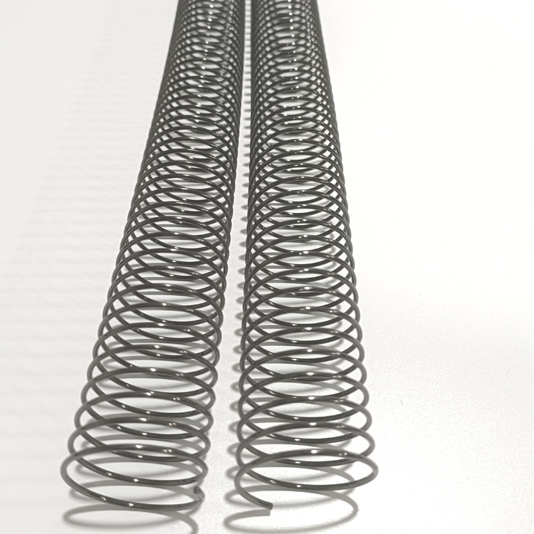 Black 14.7mm Spiral Metal Coil Binding Materials 4:1 Nylon Coated
