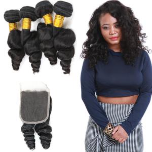 Quality Unprocessed Loose Curly Hair Extensions / Loose Curly Virgin Indian Hair wholesale