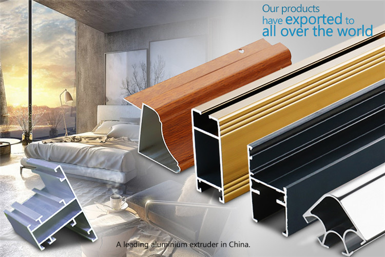 6061/6063 Anodized Aluminum Extrusion Profiles for Kitchen Cabinet