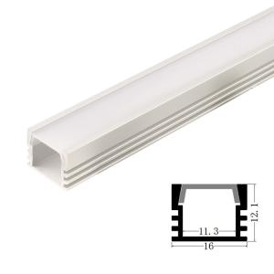 Quality 1612 LED Channel Extrusion Profiles Customized length wholesale