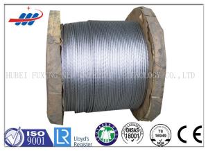 Quality Hot Dipped Galvanized Steel Strand For Guy / Ground Wires , Stranded Steel Cable wholesale