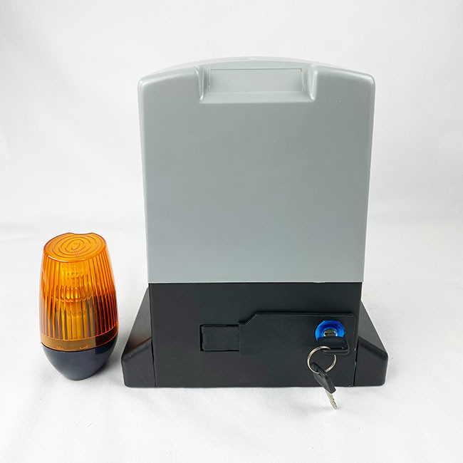 Waterproof AC Solar Slide Gate Operators 800kg White Adjustable Resistance Sensitivity