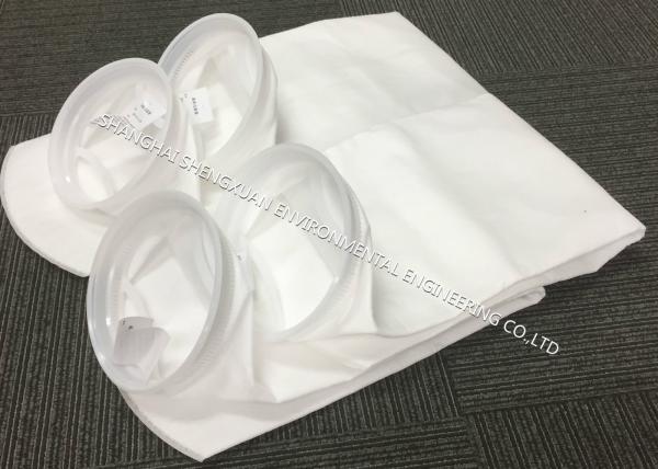 Industrial Micron Filter Bags , SE - Stitched Seam Treatment Micron Needle Felt