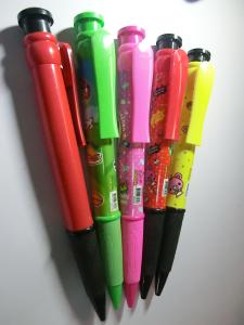 Quality big size promotional gift plastic logo ball pen,jumbo plastic promo ball pen from china factory wholesale