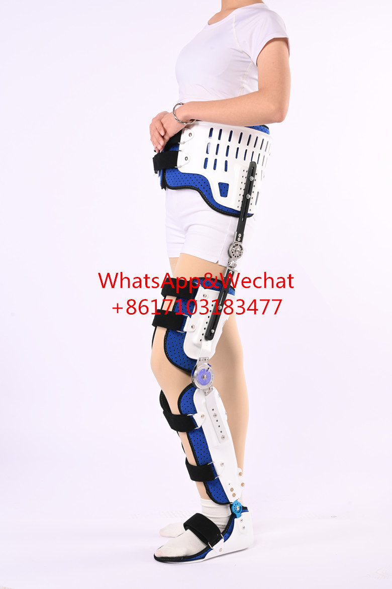 Medical Orthopedic ROM Post-op Abduction Brace Hip-Knee-Ankle-Foot Orthosis (HKFO)