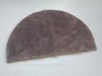 Half round shaggy microfiber entrance mat