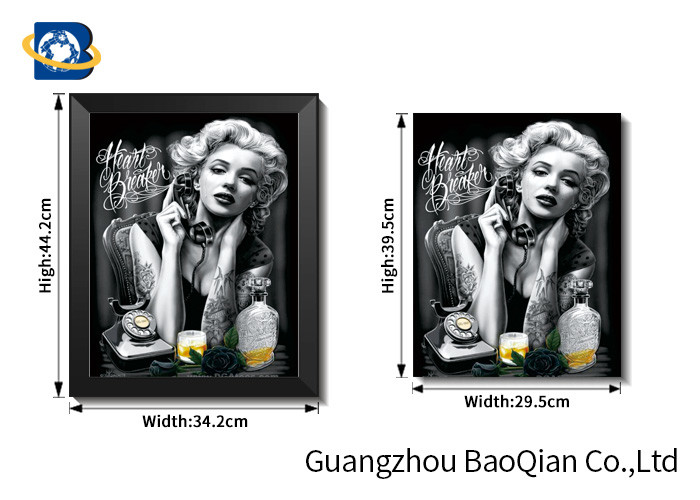 Marilyn Monroe Movie Star Poster For Home Wall Decoration , 3d Flipped Picture