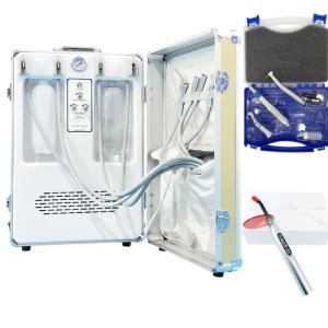 Quality Pet Operration Equipment Portable Mobile Dental Unit Cart Dental Turbine Unit With Air Compressor For Vet Clinic And Hospital wholesale