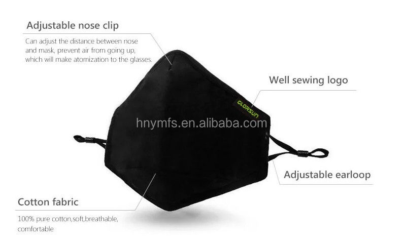 Reusable Washable Face Mask With Breathe Valve Support Replaceable