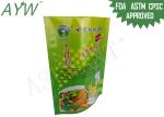 Smell Proof Zipper Custom Printed Food Packaging Bags FDA For Grain Store