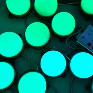 Quality 80mm Diameter Addressable RGB LED Pixel Lamp Cold Resistance With Frosted Cover wholesale