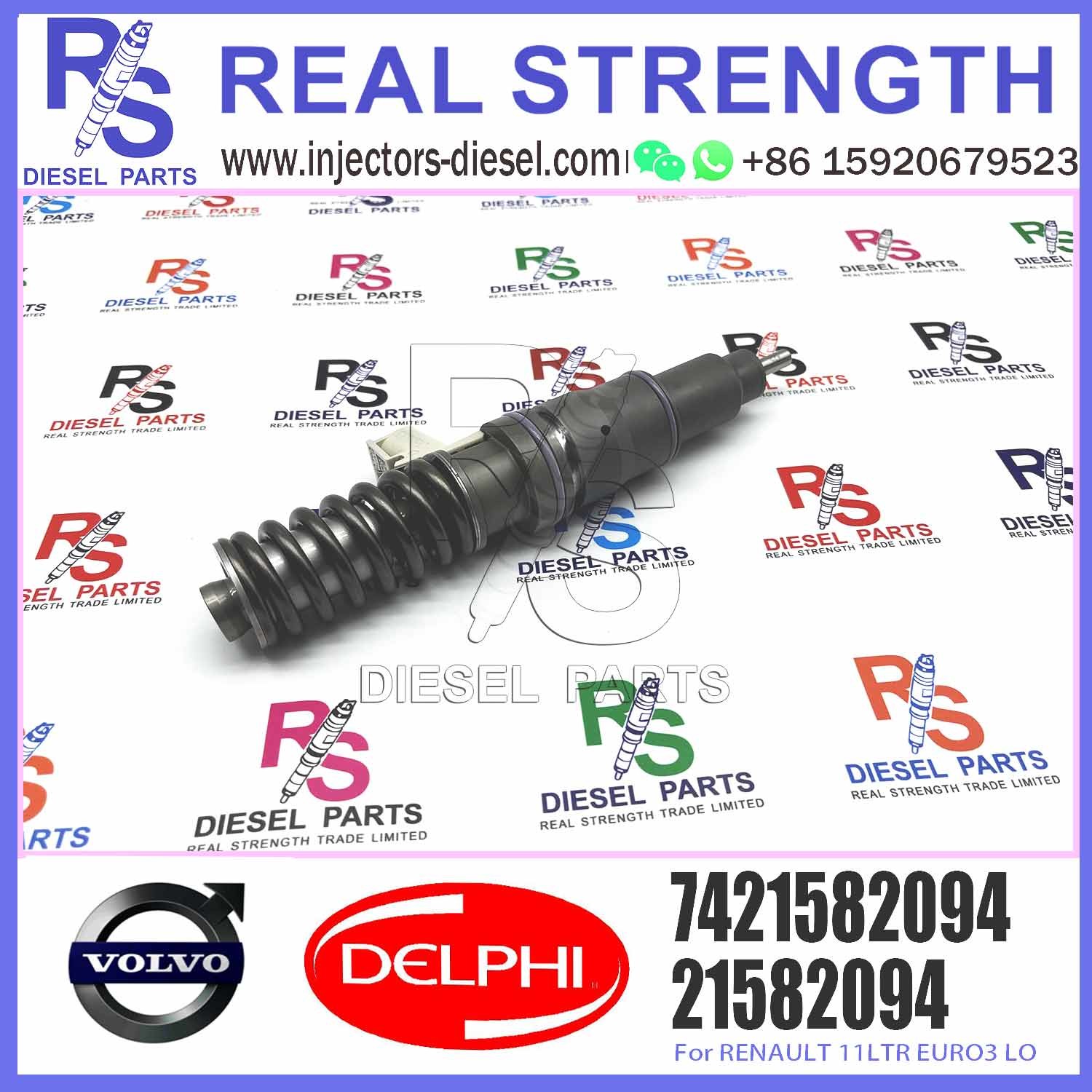 Diesel Fuel Injector 21644596 5001867216 7420708597 7421582094 7421644596 E3.18 for V-O-L-V RENAULT 11LTR EURO3 HI