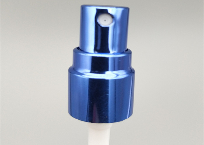 Shiny Blue Atomiser 24/410 Mist Sprayer With Shiny Aluminum Collar
