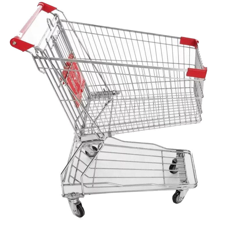 65l 930mm Modern Shopping Trolley Cart On Wheels Store Equipment