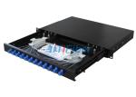 Sliding Type Fiber Optics Patch Panel Box For LC Fiber Optic Pigtail