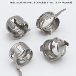 Metal Lamp Socket Retainer Clips – Precision Stamped Stainless Steel Lamp