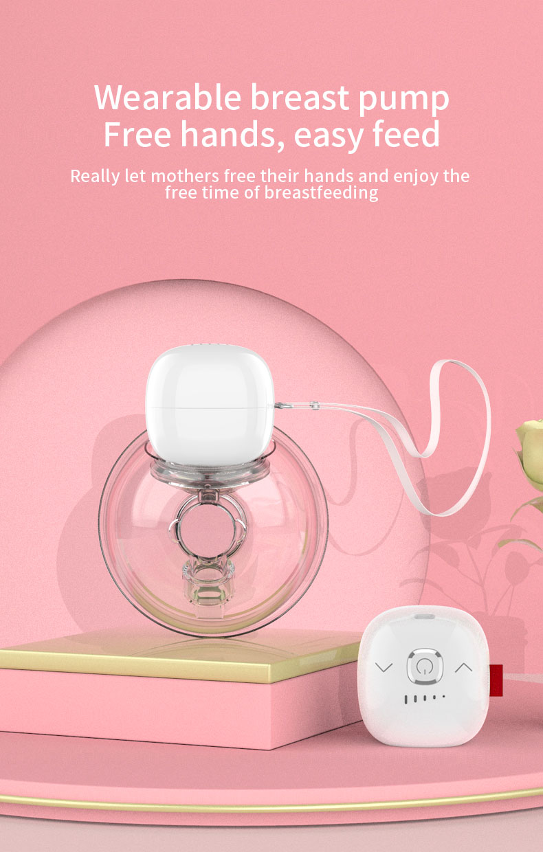 5 Levels Adjustment Electric Baby Milk Feeding Pump Hands-Free Variable Flow Velocity