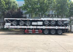 Quality Dual Line Braking 40ft 20ft Flatbed Container Semi Trailer wholesale