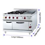 Commercial Grade GH-999A Restaurant Cooking Equipment 205kg Lighter Weight 27Kw