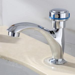Quality Brass Stylish Bathroom Single Cold Water Basin Taps Chrome wholesale