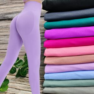 Quality 11 Colors Hip Lifting Ladies Yoga Pants Seamless Scrunch Butt Leggings Breathable wholesale